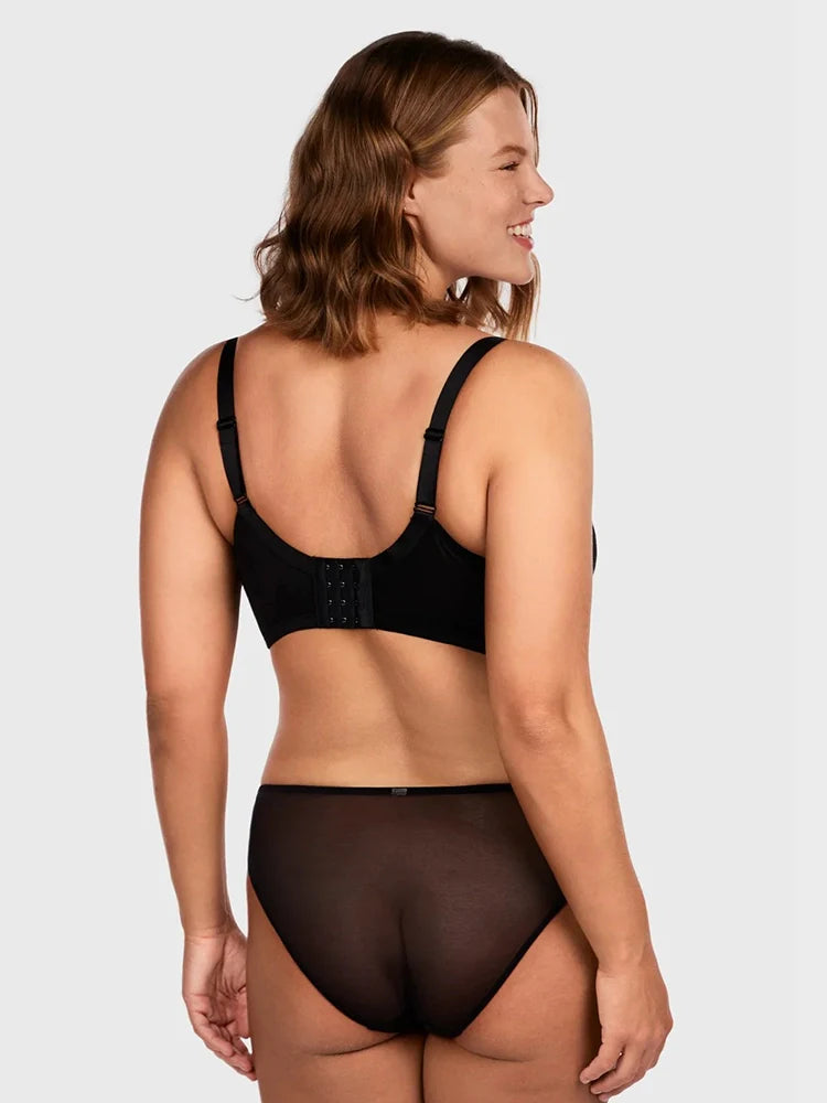 Soutien-gorge à armatures en dentelle festonnée pour poitrine généreuse
