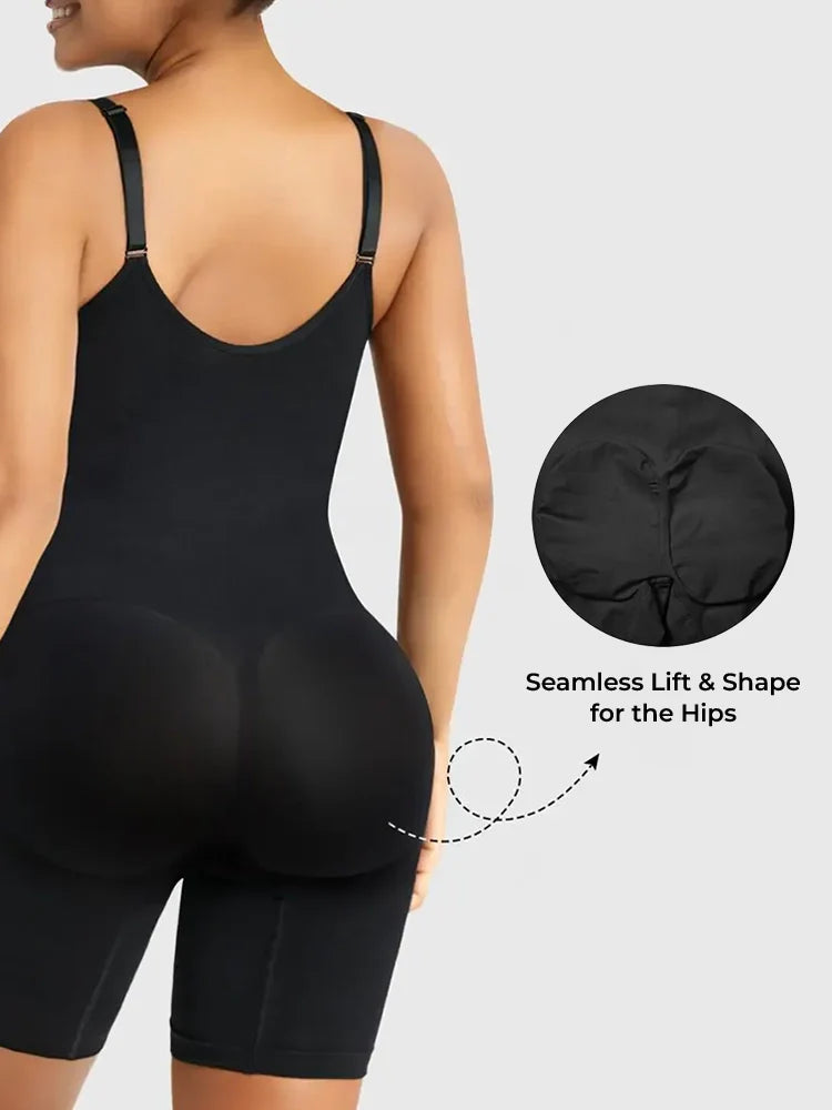 Body gainant sans coutures à fermeture éclair