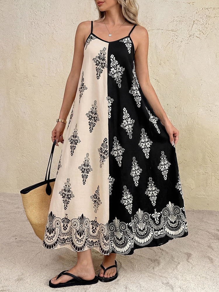 Robe d'été caraco à bretelles fines