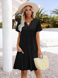 Robe d’été col V esprit vacances