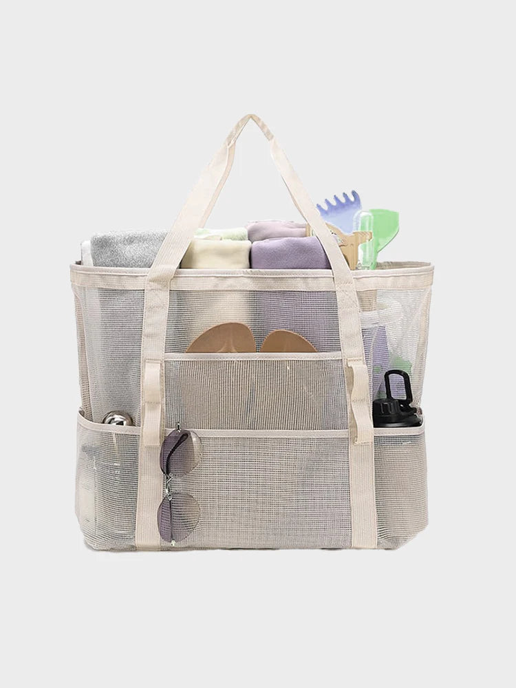 Sac de plage en filet – Grand cabas de plage