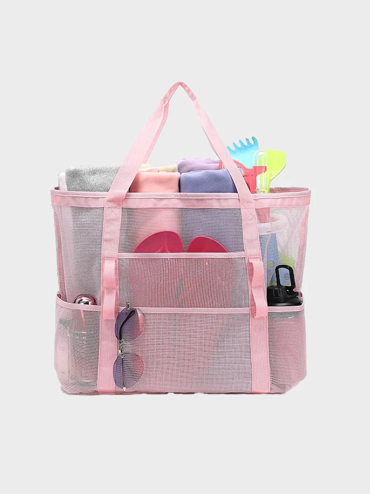 Sac de plage en filet – Grand cabas de plage