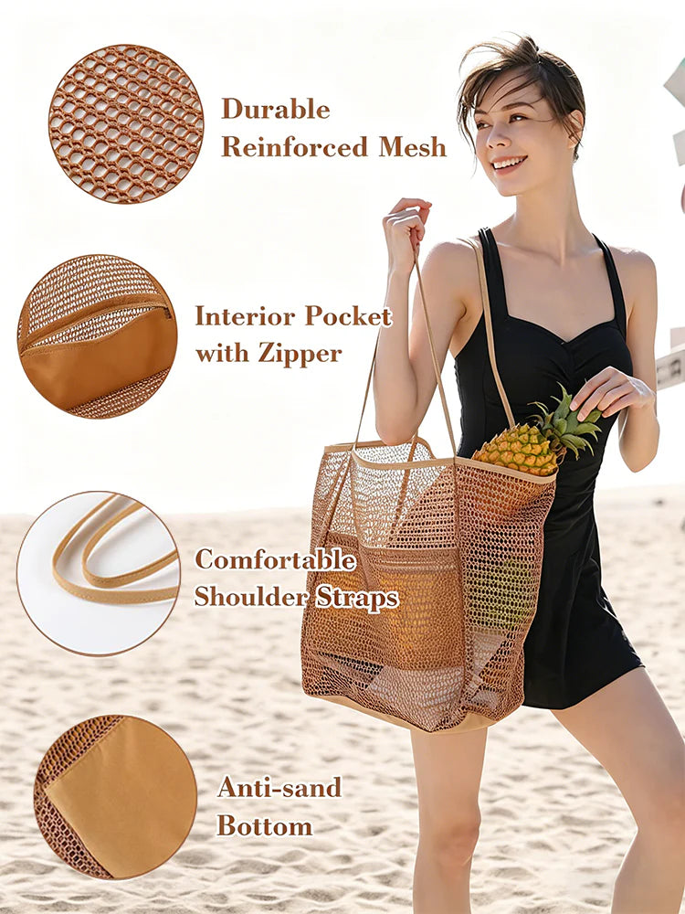 Sac de plage femme – Cabas de piscine pour les vacances