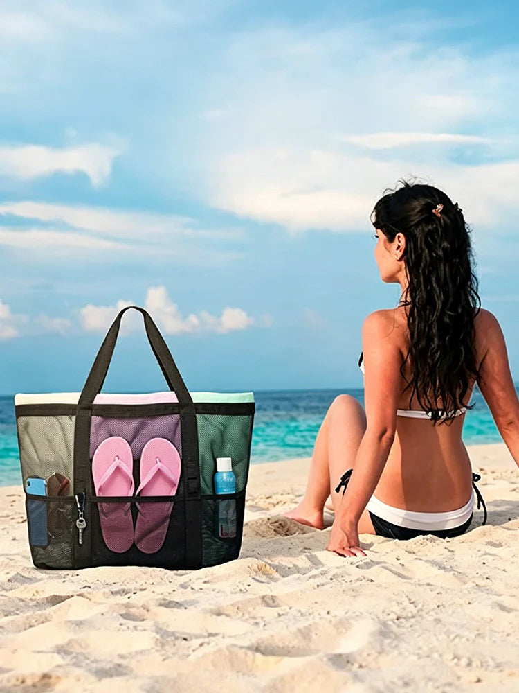 Sac de plage en filet