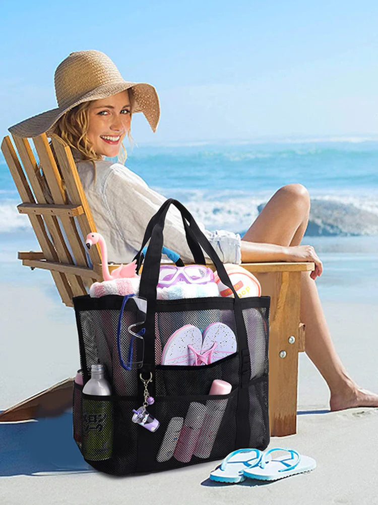 Sac de plage en filet