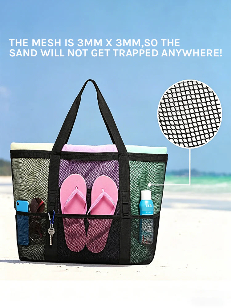Sac de plage en filet