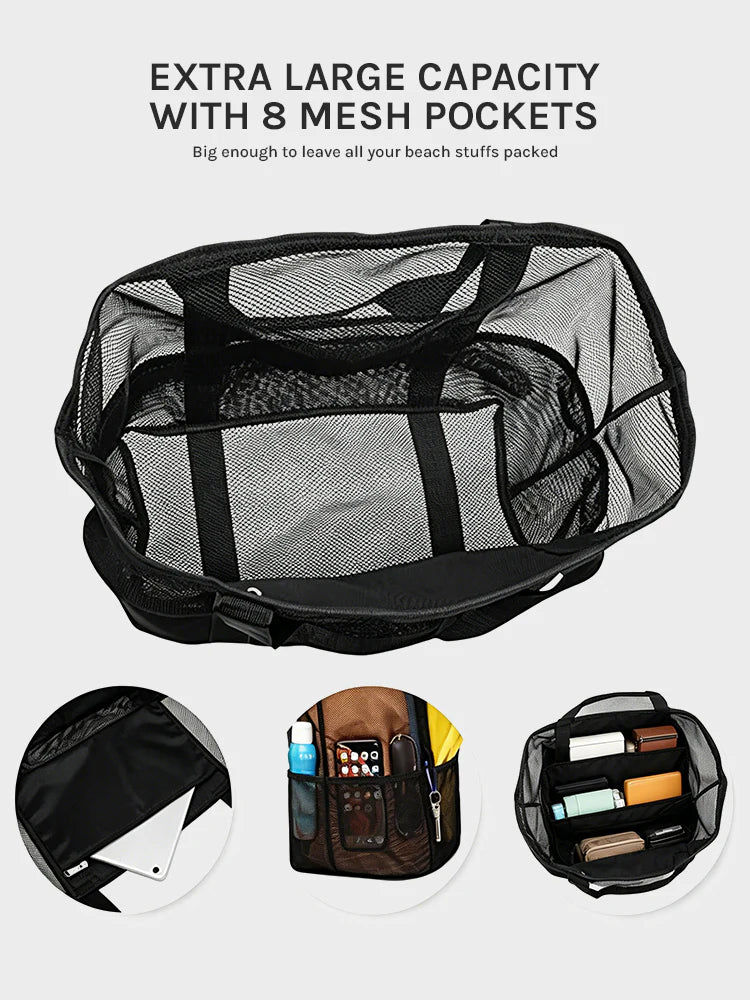Sac de plage en filet