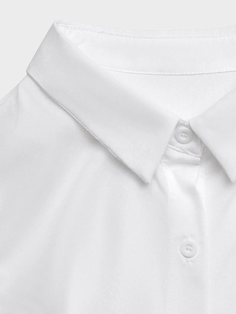 Robe chemise femme sans manches boutonnée