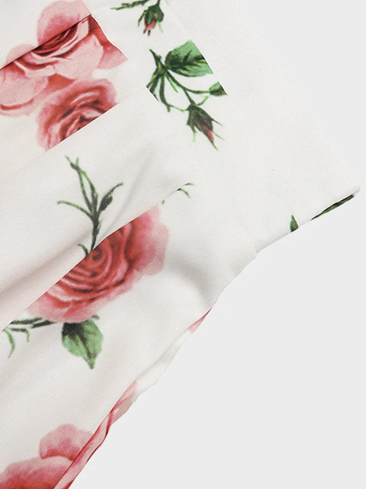 Jupe midi plissée femme en mousseline à taille élastique