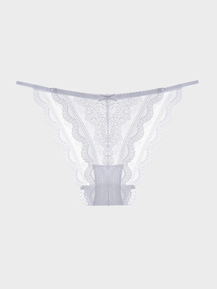 Culotte bikini femme en dentelle extensible