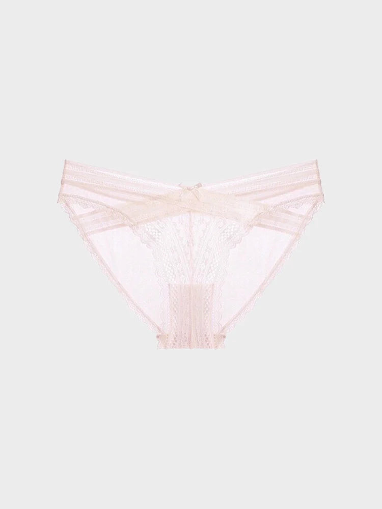 Culotte femme en dentelle échancrée taille basse et respirante