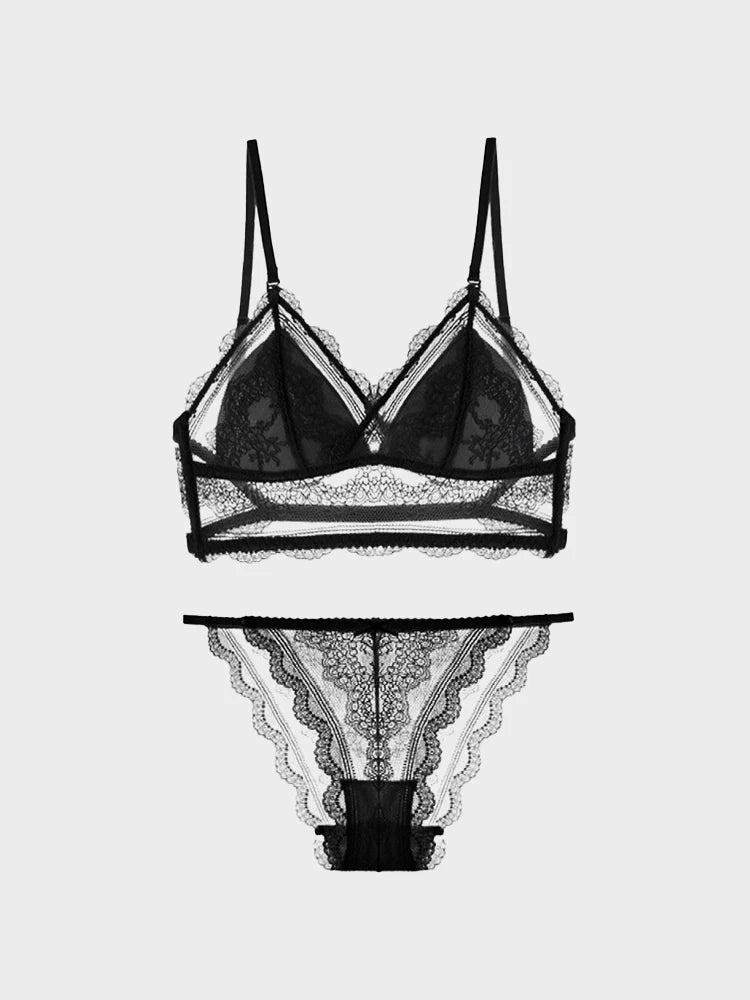 Ensemble brassière femme en dentelle sexy sans armatures