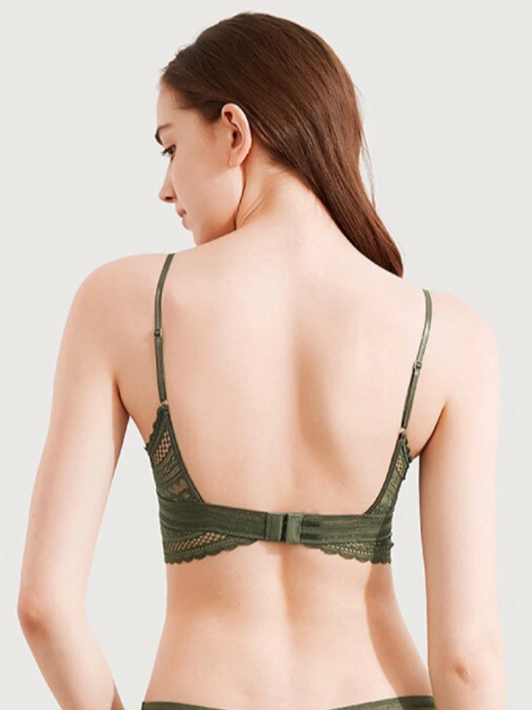 Ensemble brassière femme en dentelle sans armatures