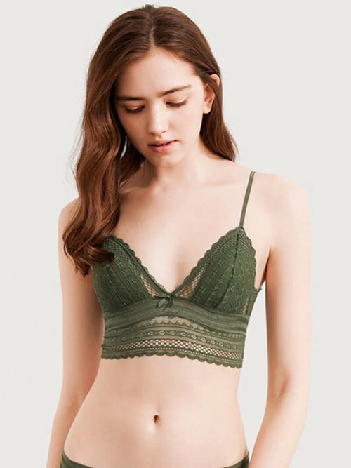 Brassière femme en dentelle sans armatures