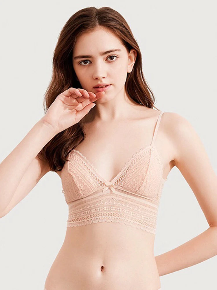 Brassière femme en dentelle sans armatures