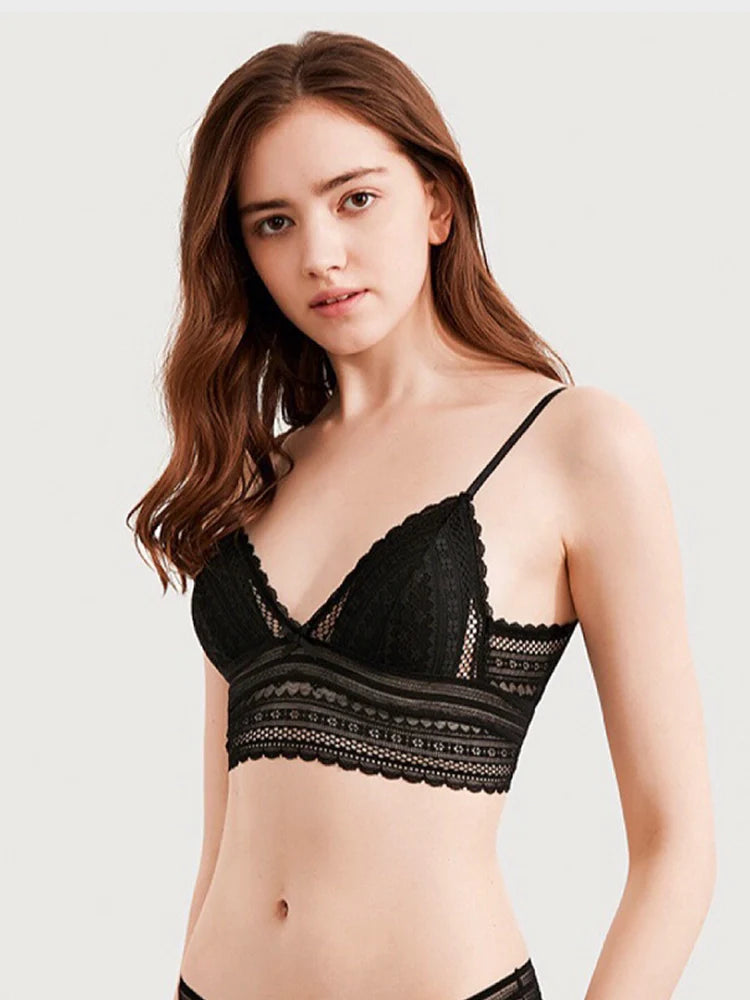 Brassière femme en dentelle sans armatures