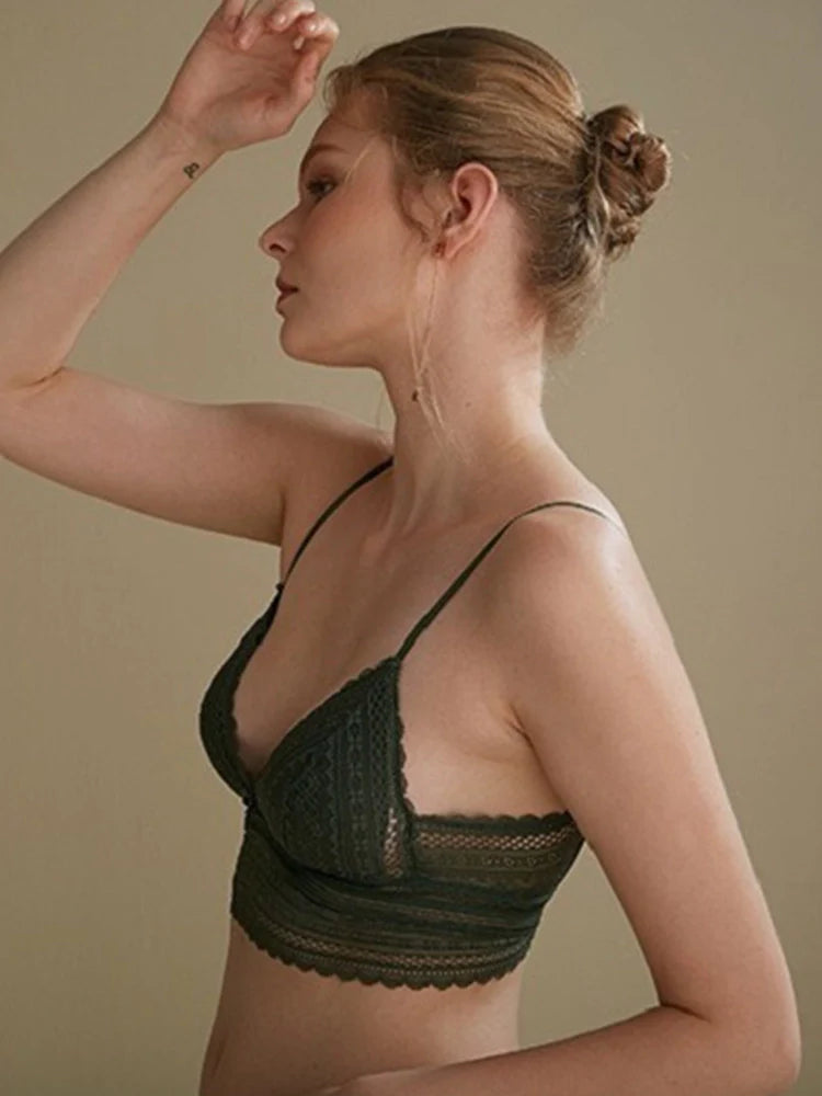 Brassière femme en dentelle sans armatures