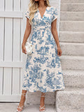 Robe vintage col V