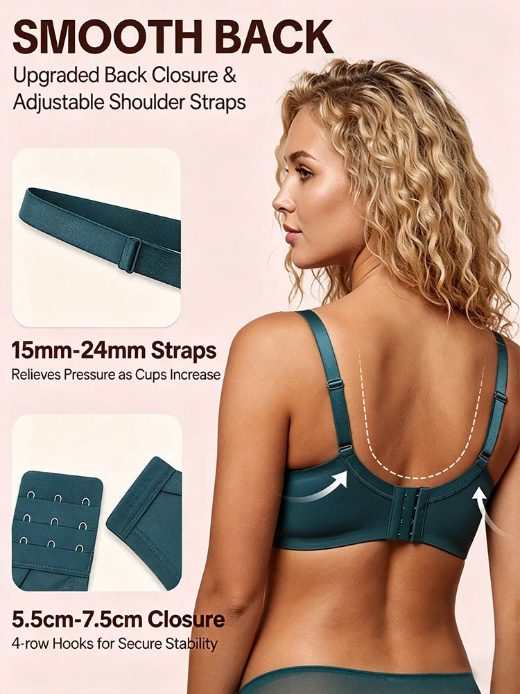 Soutien-gorge minimiseur en dentelle couvrant – maintien, galbe et effet lissant
