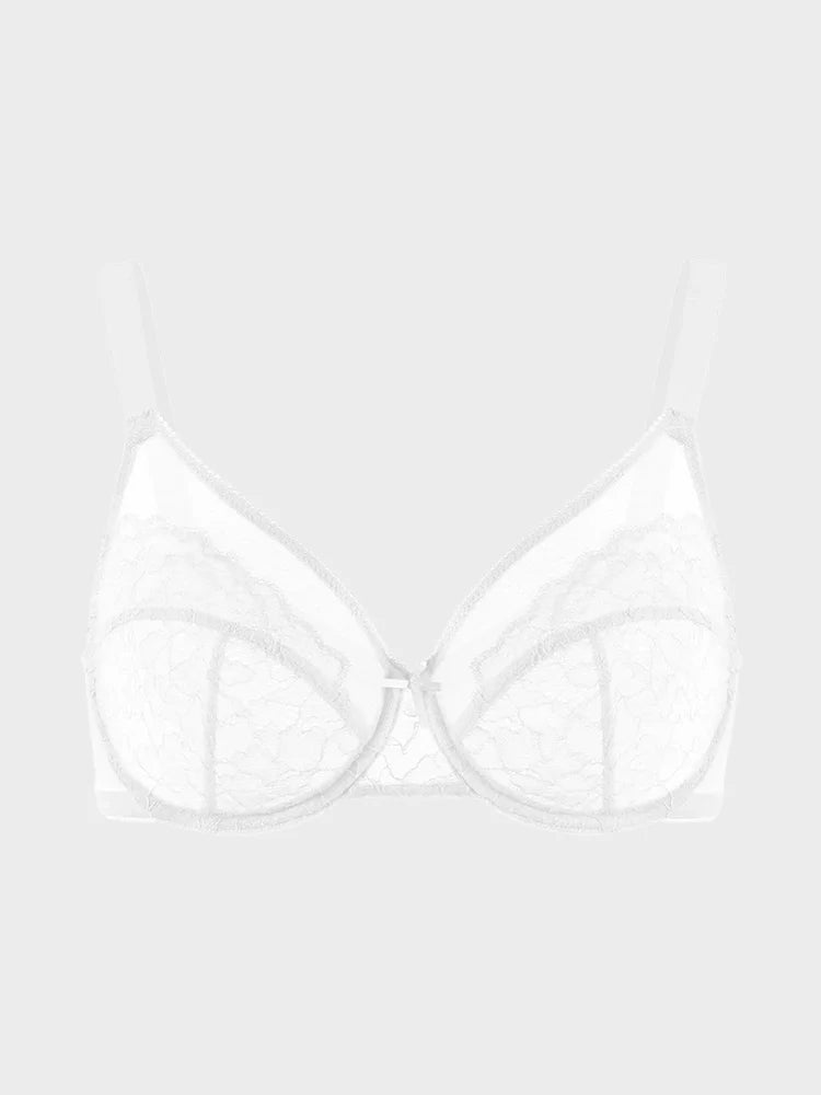 Soutien-gorge minimiseur en dentelle couvrant – maintien, galbe et effet lissant