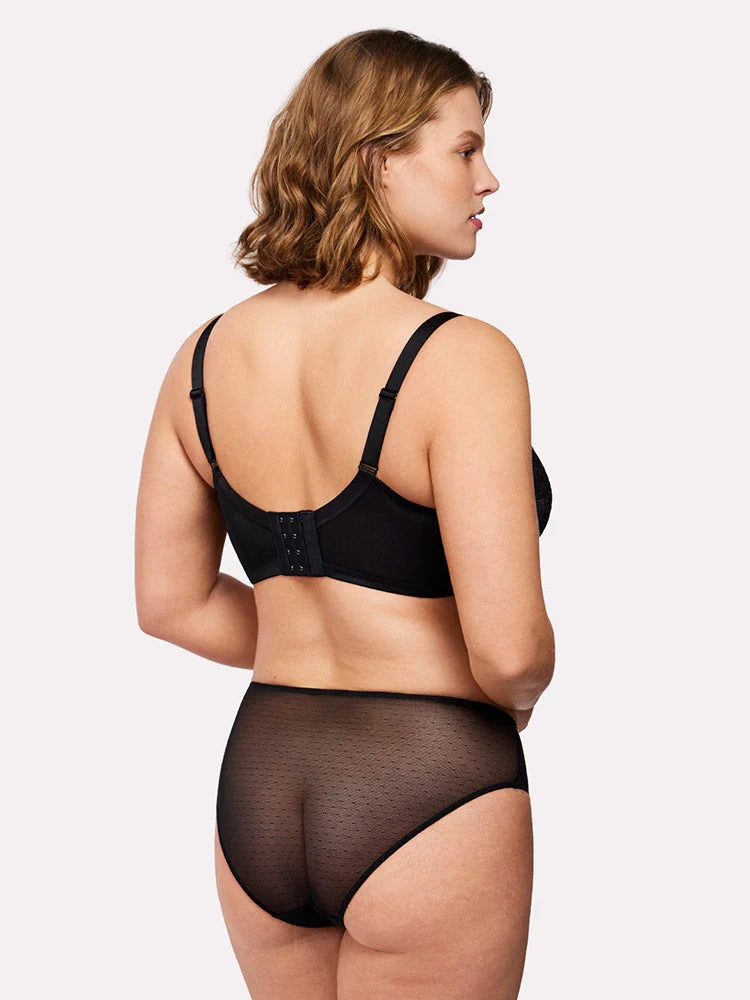 Soutien-gorge minimiseur en dentelle couvrant – maintien, galbe et effet lissant