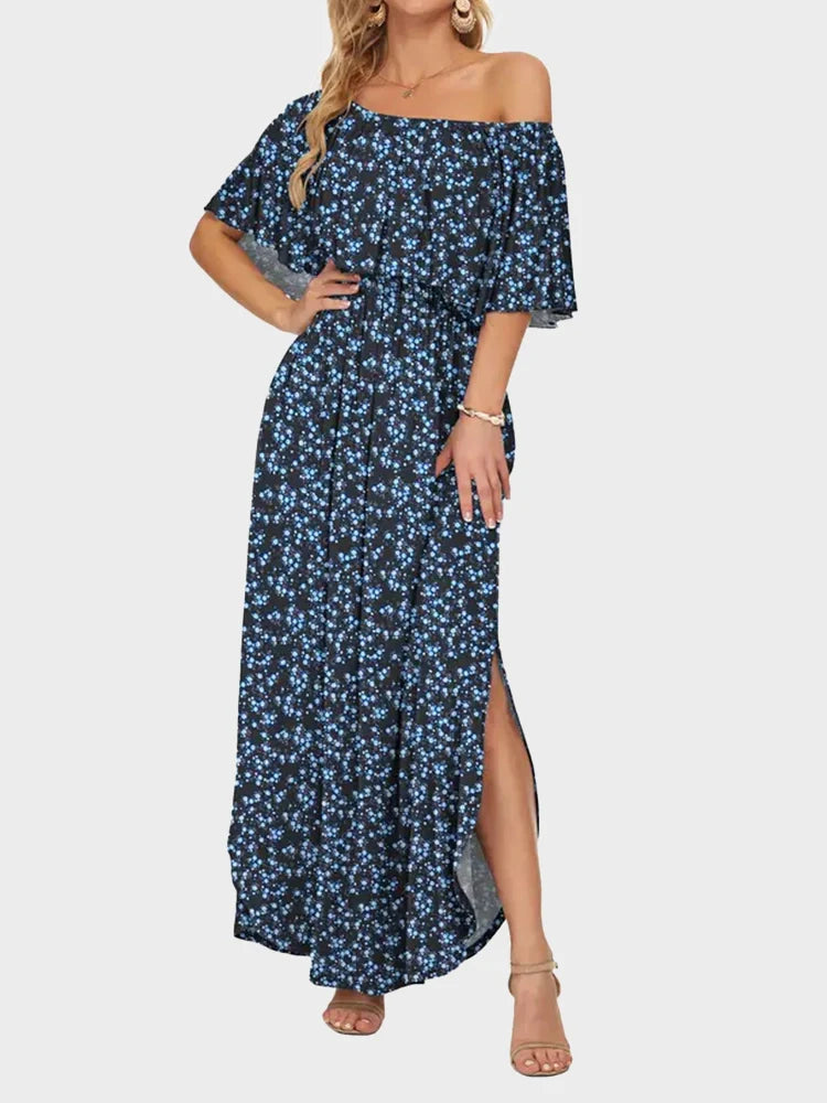 Robe longue épaules dénudées grande taille