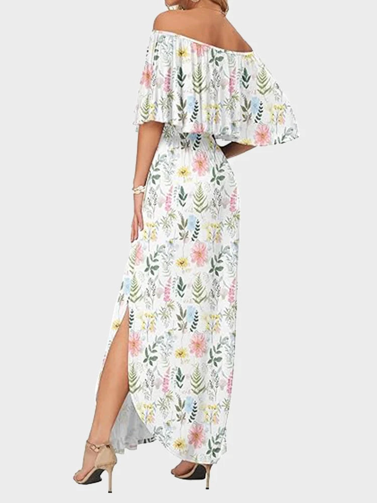 Robe longue épaules dénudées grande taille