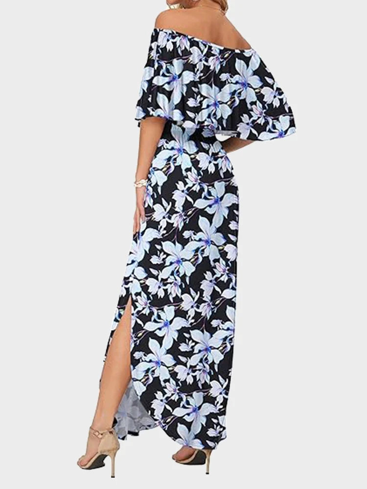 Robe longue épaules dénudées grande taille