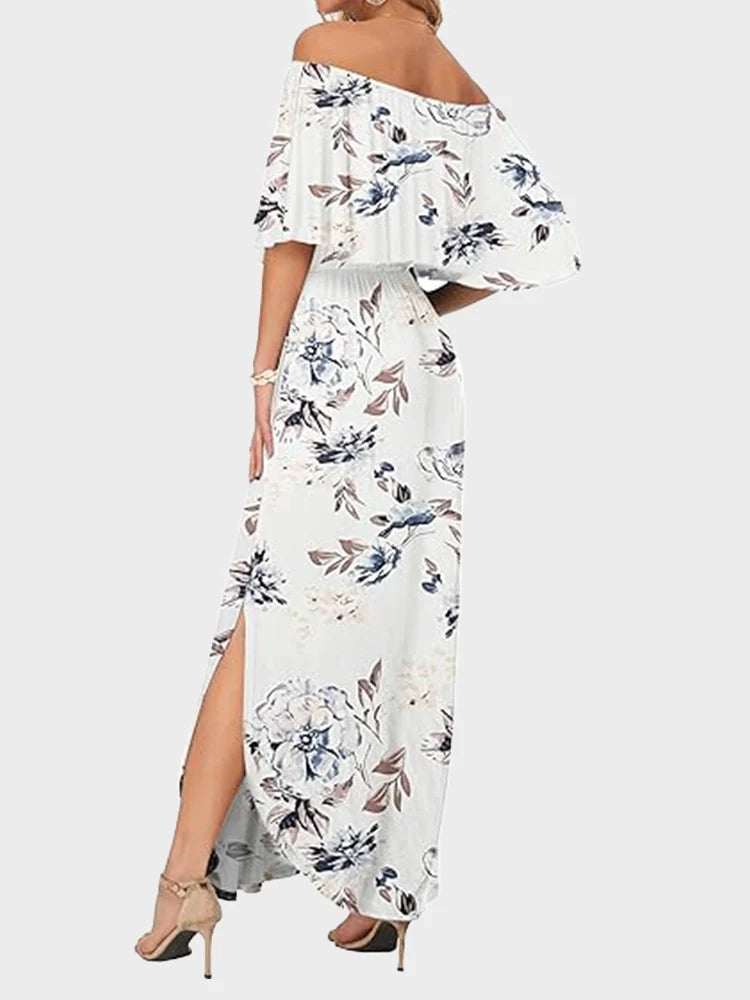 Robe longue épaules dénudées grande taille