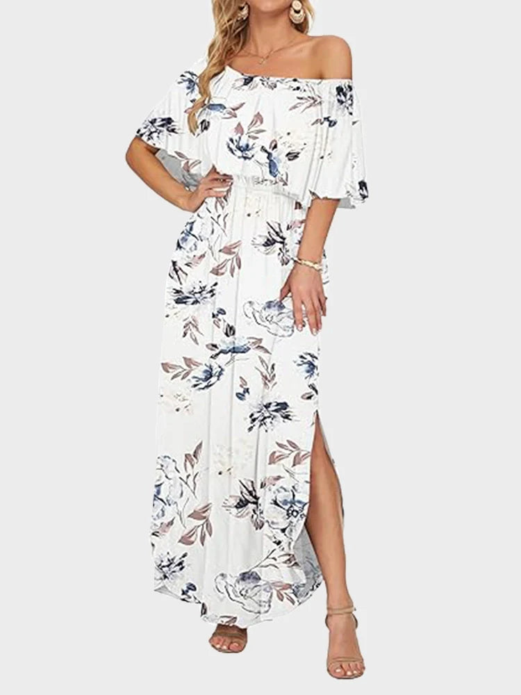 Robe longue épaules dénudées grande taille
