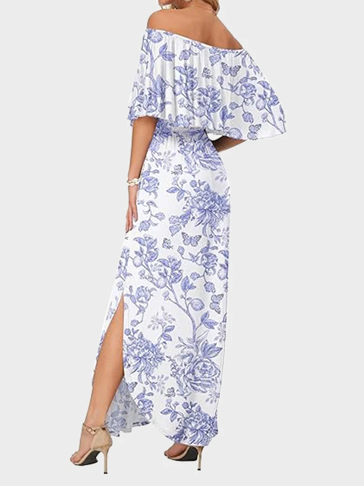 Robe longue épaules dénudées grande taille
