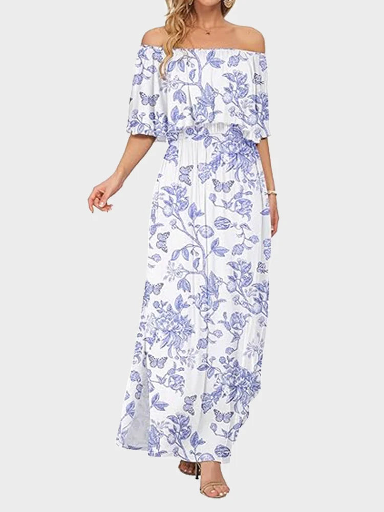 Robe longue épaules dénudées grande taille