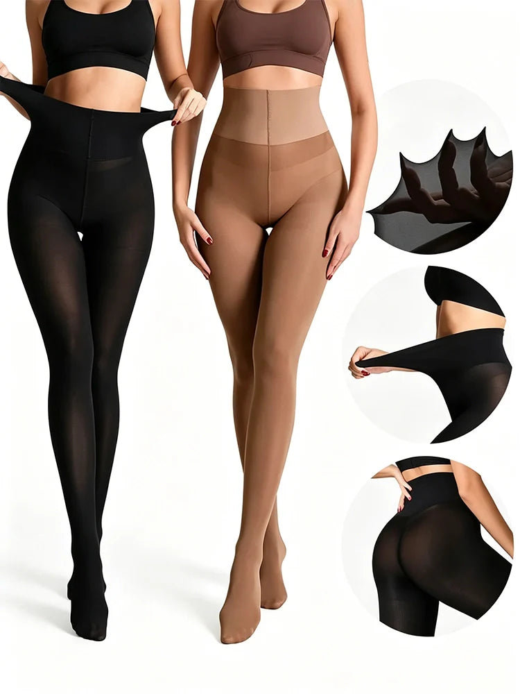 Collant indéchirable taille haute effet soie confort
