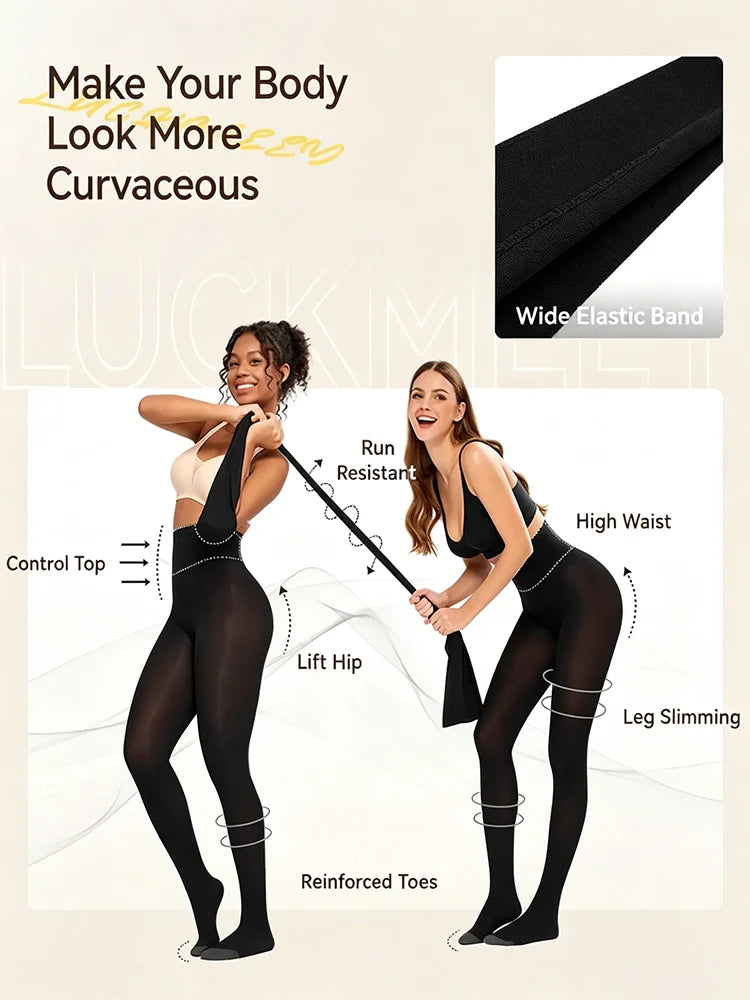 Collant indéchirable taille haute effet soie confort