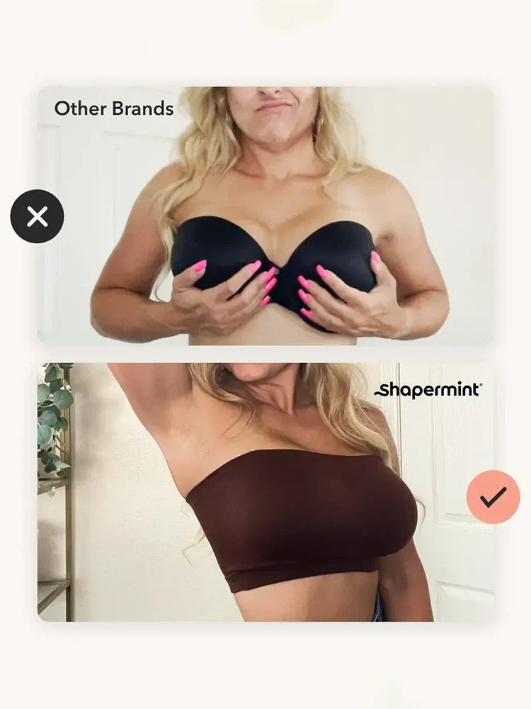 Soutien-gorge bandeau sans coutures modulable