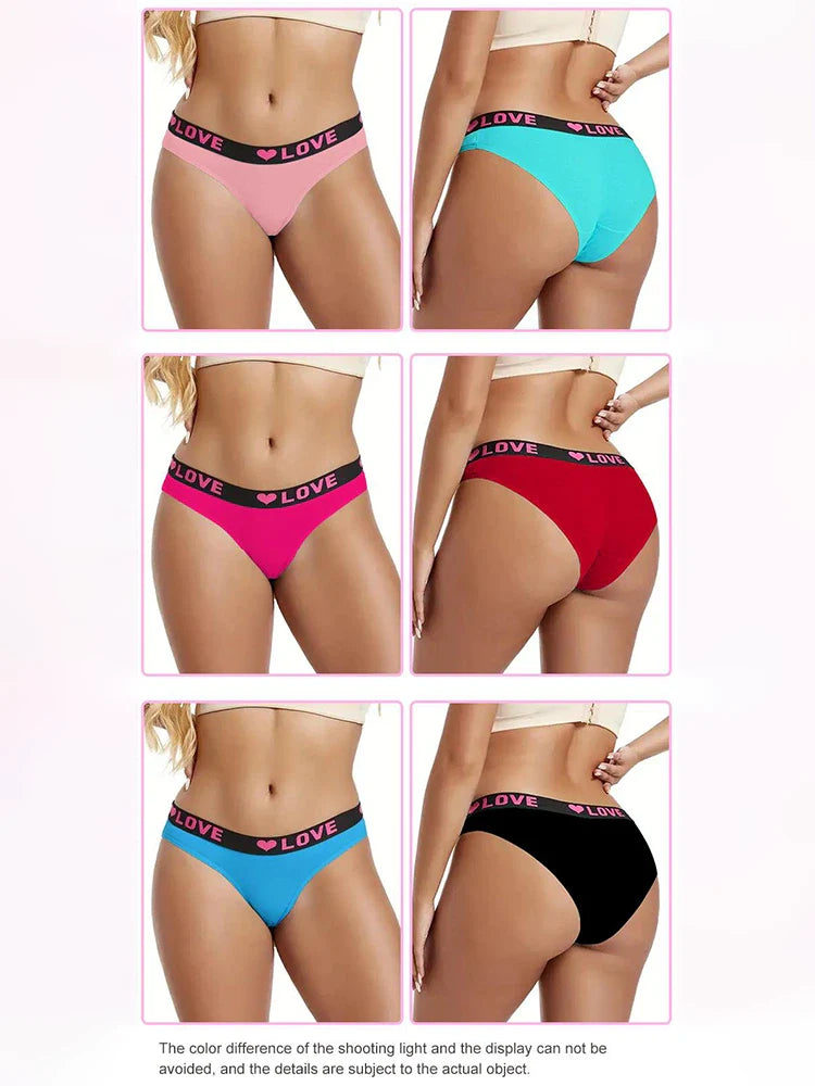 Lot de 12 culottes taille haute – Sous-vêtements doux et respirants