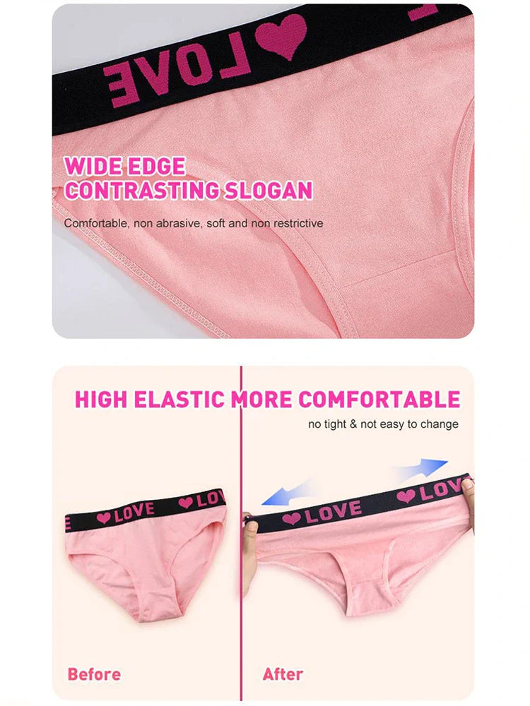 Lot de 12 culottes taille haute – Sous-vêtements doux et respirants