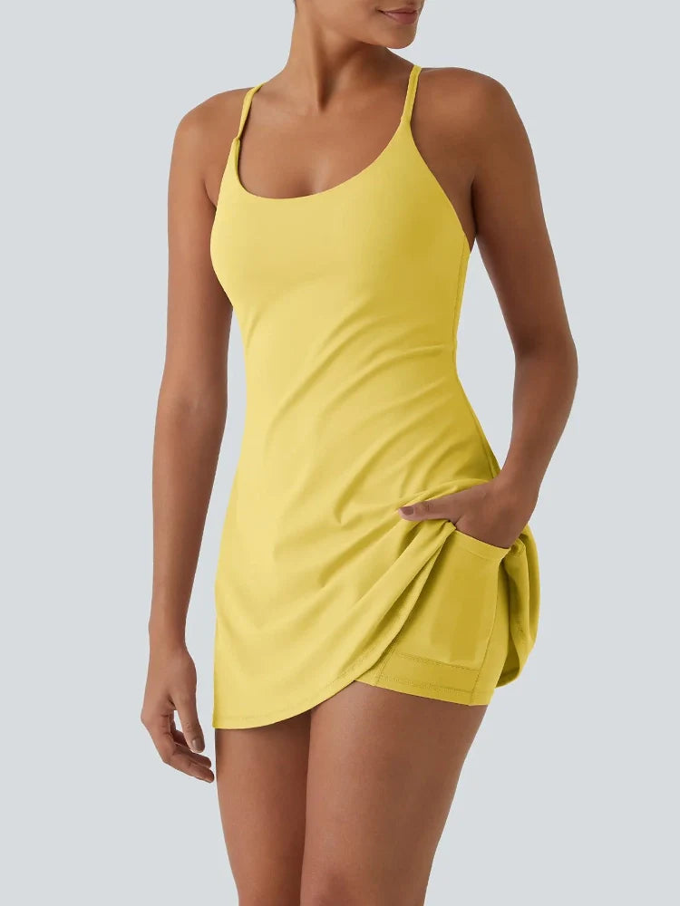 Robe de sport dos ouvert Plush