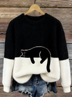 Pull oversize imprimé Aileen - Maison Flavigny