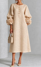 Robe midi fleurie Ivy - Maison Flavigny