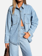 Veste oversize vintage en denim - Maison Flavigny