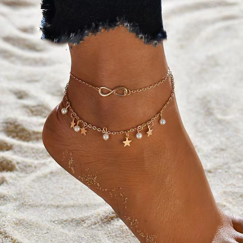Bracelet de cheville ajustable Brielle - Maison Flavigny