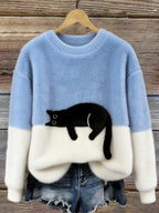 Pull oversize imprimé Aileen - Maison Flavigny