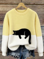 Pull oversize imprimé Aileen - Maison Flavigny
