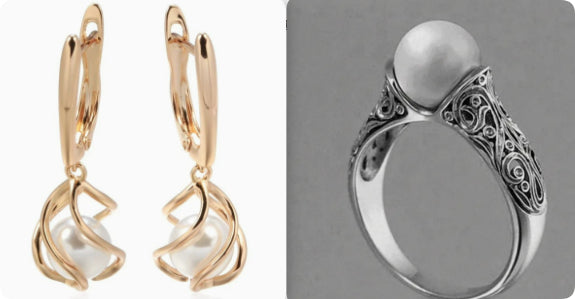 Bague vintage en perles Dawn - Maison Flavigny