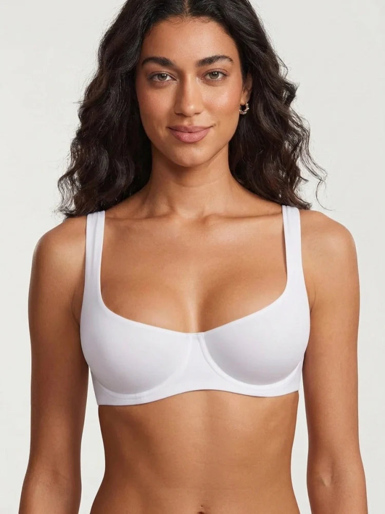Soutien-gorge balconnet à armatures non doublé