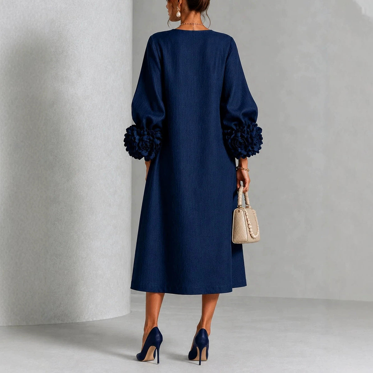 Robe midi fleurie Ivy - Maison Flavigny
