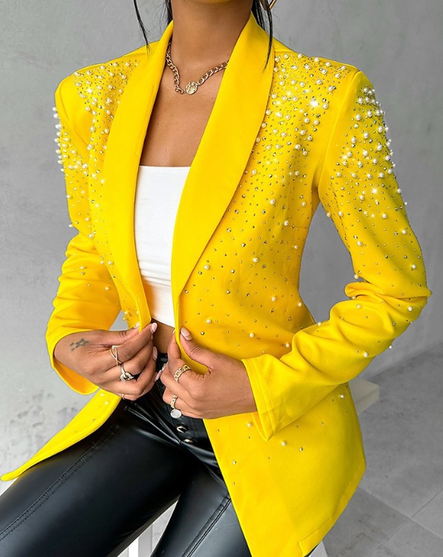Blazer ajusté à la coupe à col cranté Kennedy - Maison Flavigny