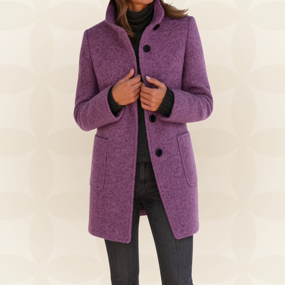 Veste à col montant Anna - Maison Flavigny