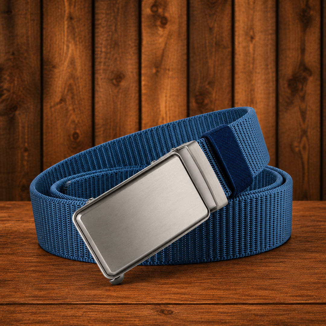 Ceinture à boucle coulissante en toile - Maison Flavigny